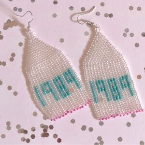 Taylor Swift 1989 Beaded Handmade‎ Earrings NEW